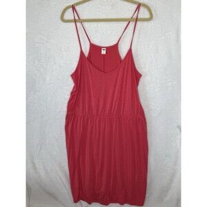 Old Navy Sleeveless Cami Knit Dress Size XL Pink Lady Guava